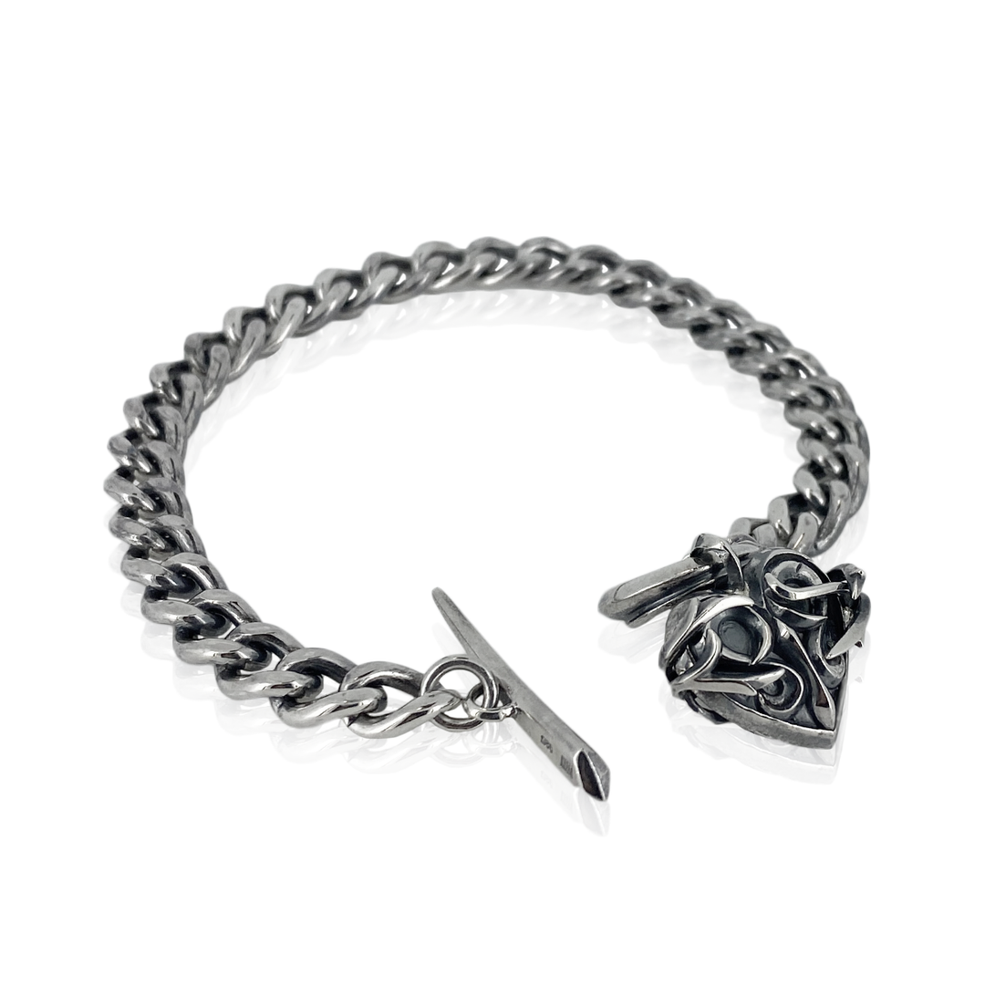 THORN HEART CHAIN BRACELET / XB-007