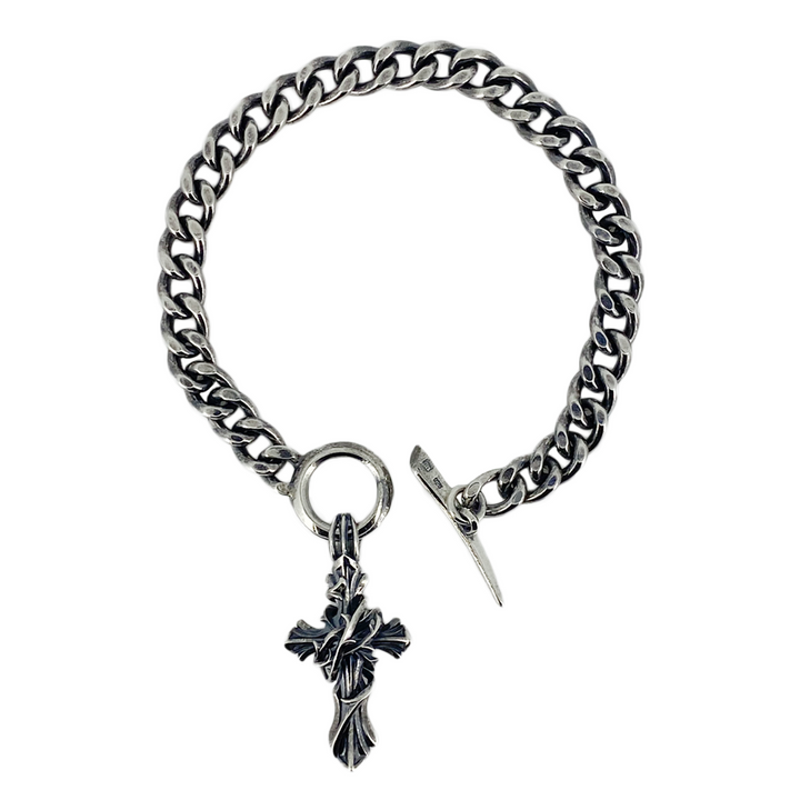 THORN CROSS CHAIN BRACELET / XB-014