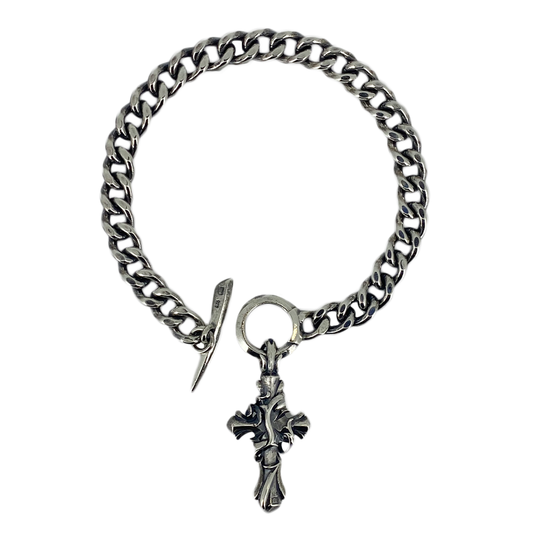 THORN CROSS CHAIN BRACELET / XB-014