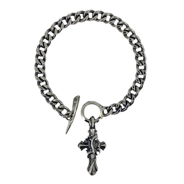 THORN CROSS CHAIN BRACELET / XB-014