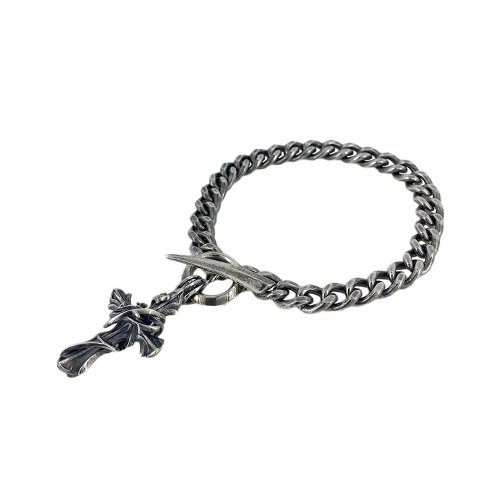 THORN CROSS CHAIN BRACELET / XB-014