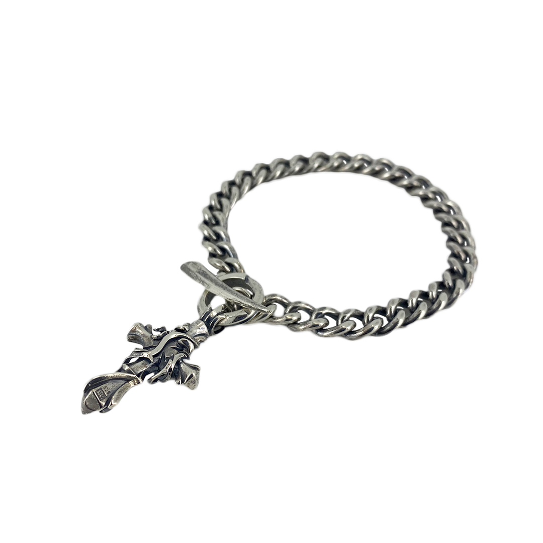 THORN CROSS CHAIN BRACELET / XB-014