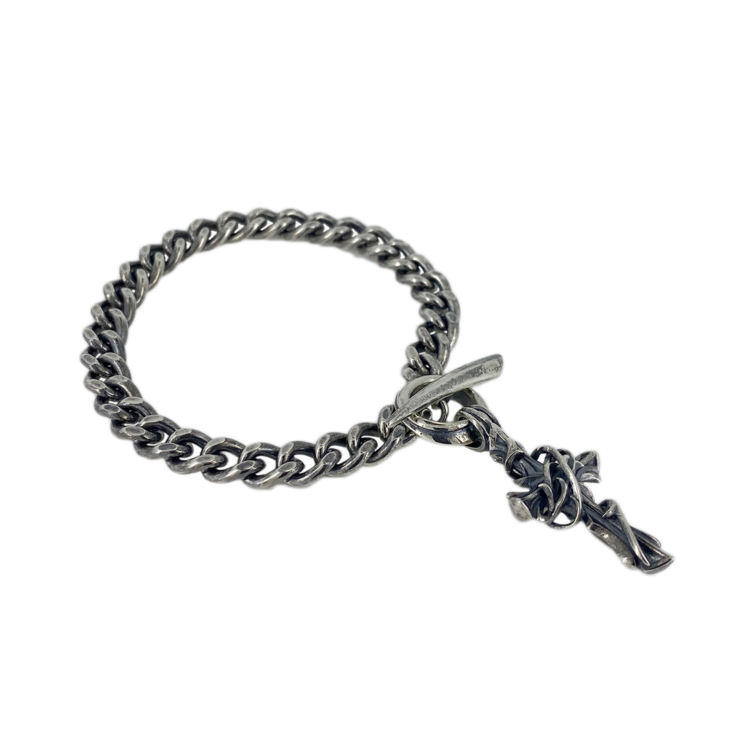 THORN CROSS CHAIN BRACELET / XB-014
