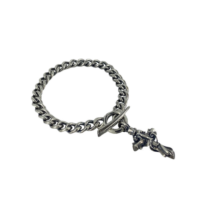 THORN CROSS CHAIN BRACELET / XB-014