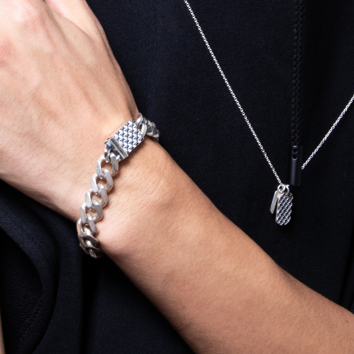 TRIPLE X STUDS CLASP CHAIN ​​BRACELET / XB-034