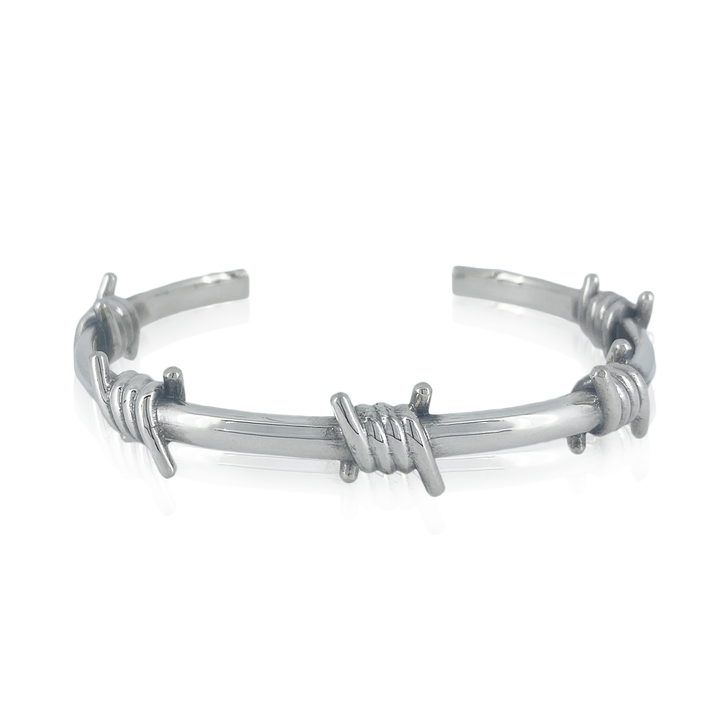 OFF THE WALL LIBERTY BARBED WIRE BANGLE