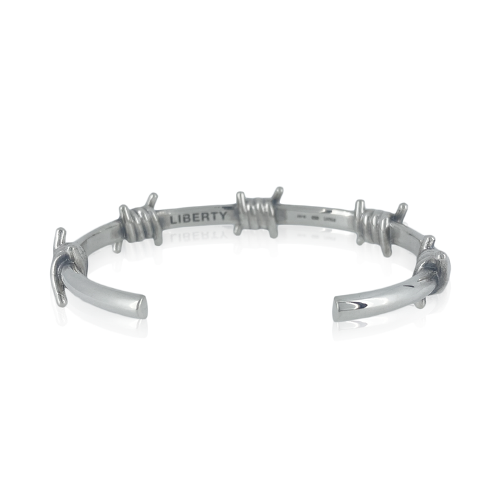 OFF THE WALL LIBERTY BARBED WIRE BANGLE