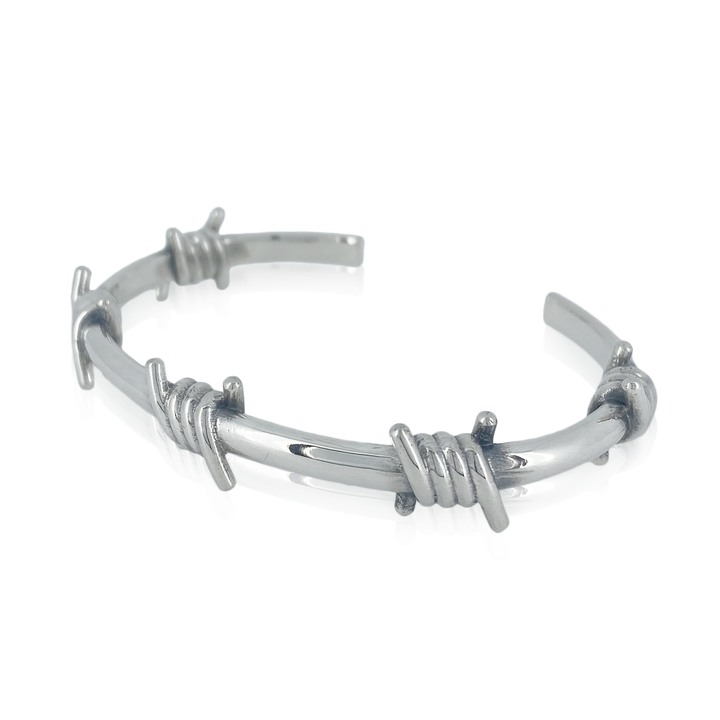 OFF THE WALL LIBERTY BARBED WIRE BANGLE