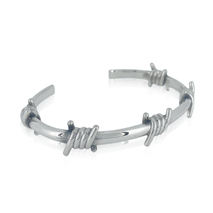OFF THE WALL LIBERTY BARBED WIRE BANGLE