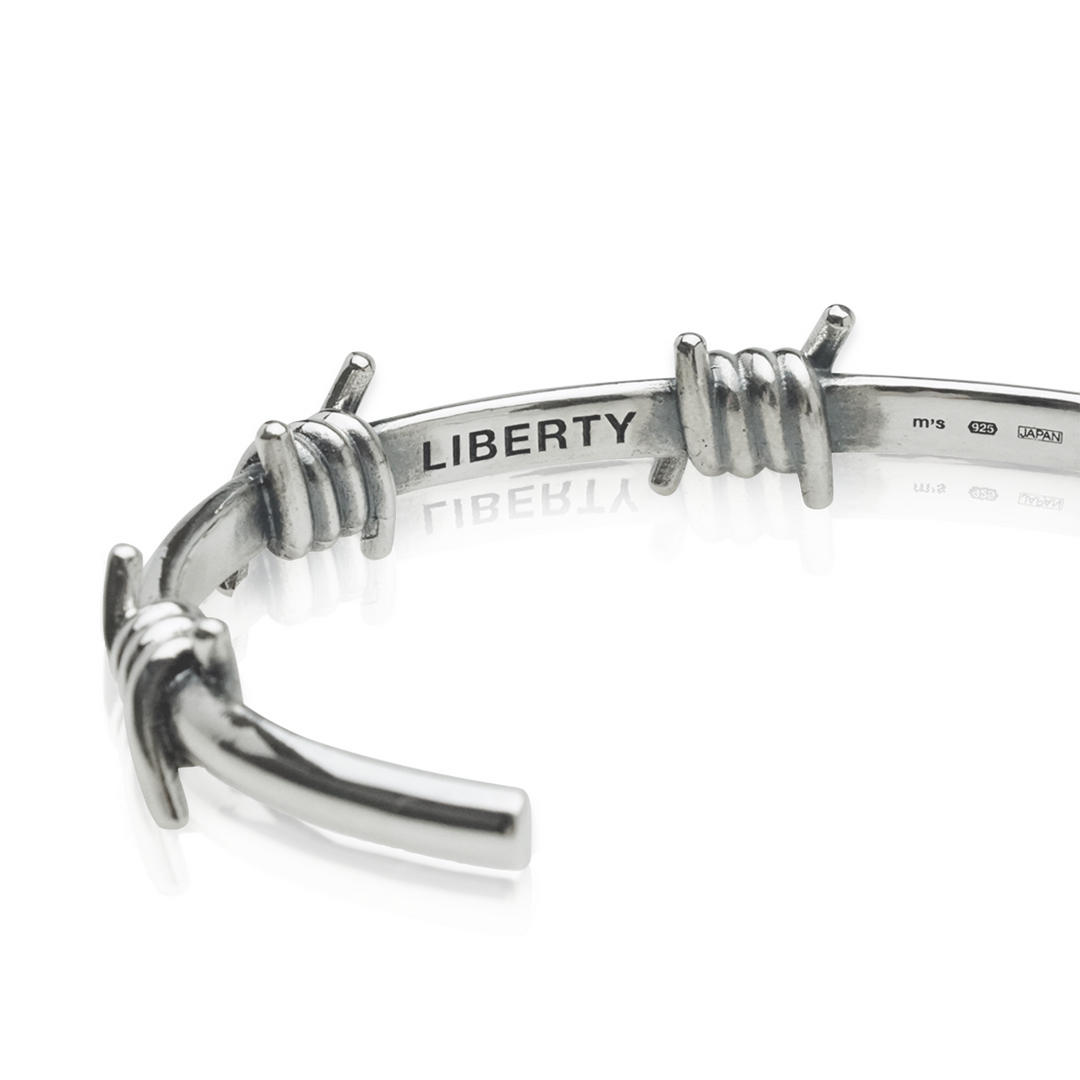 OFF THE WALL LIBERTY BARBED WIRE BANGLE