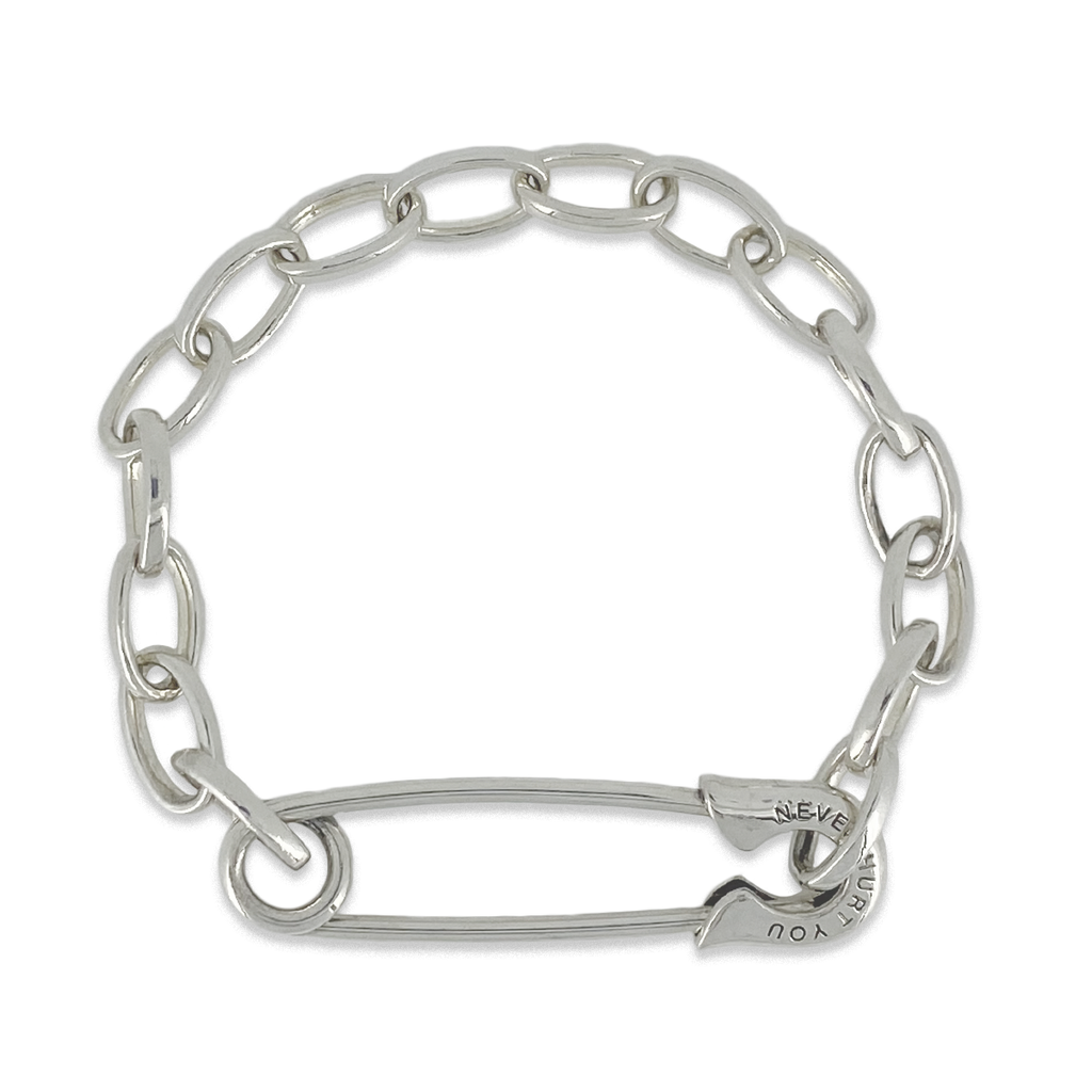 OFF THE WALL NEVER HURT YOU SAFETY PIN BRACELET / XB-039 – BLESS OFF THE WALL NEVER HURT YOU SAFETY PIN BRACELET / XB-039 – BLESS