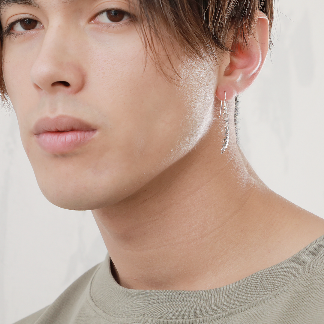 INTELLECTUAL FEATHER DROP PIERCE(片耳用) / XE-003