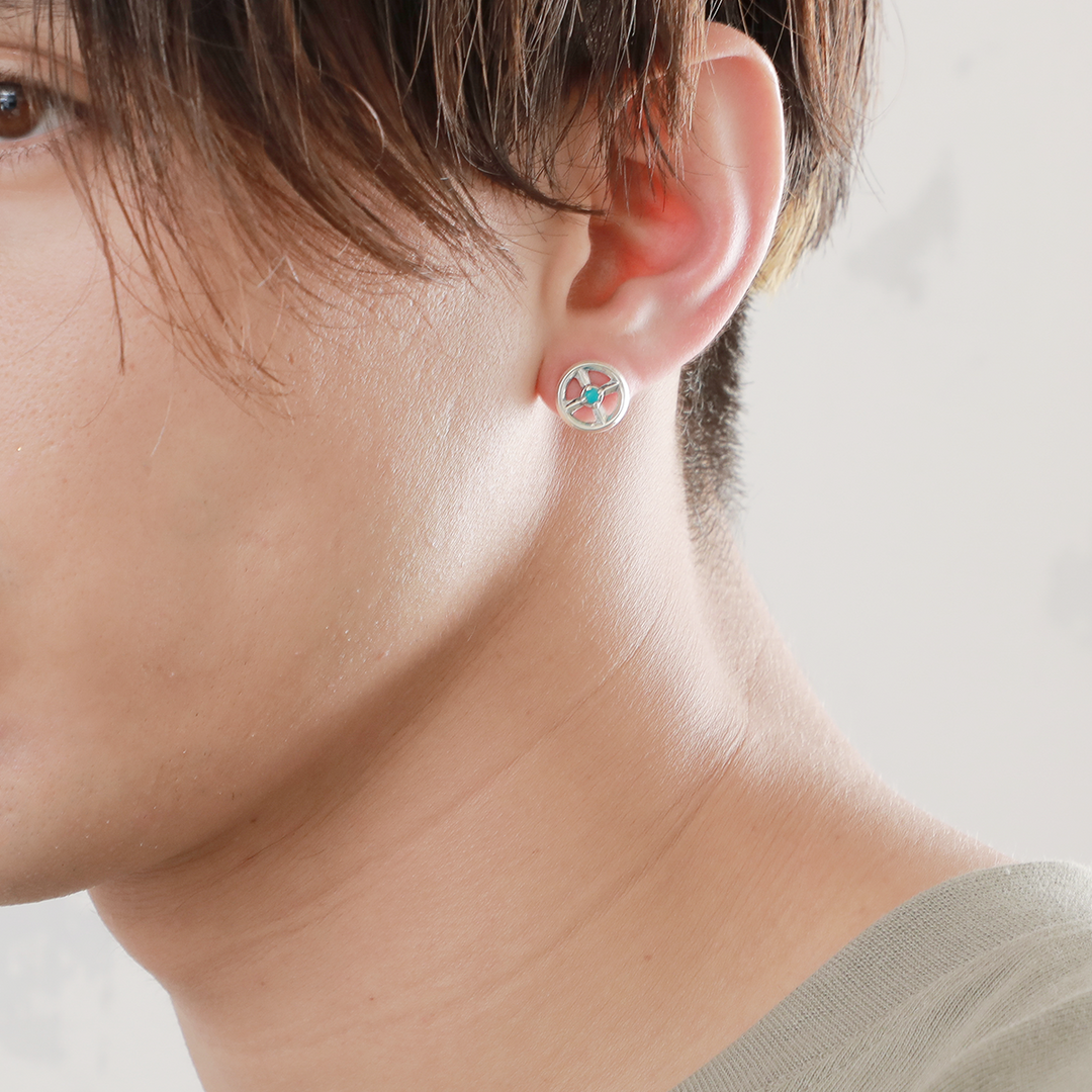 INTELLECTUAL FEATHER MEDISON WHEEL PIERCE (for one ear) / XE-006