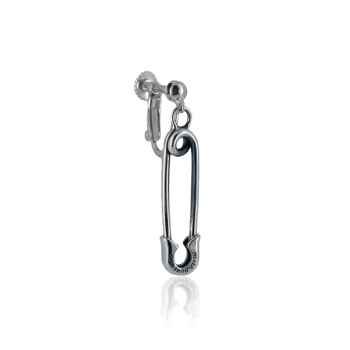 OFF THE WALL NEVER HURT YOU SAFETY PIN EARRING(片耳用)