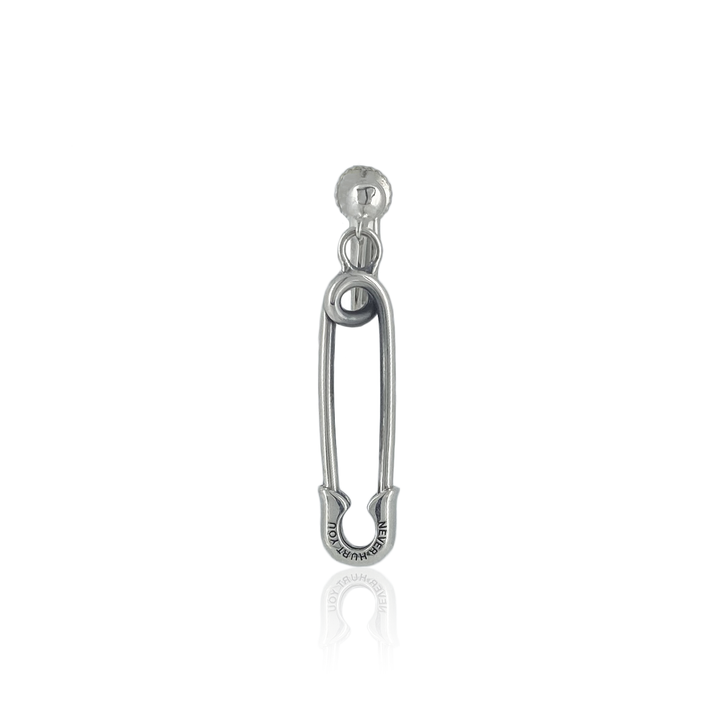 OFF THE WALL NEVER HURT YOU SAFETY PIN EARRING(片耳用)
