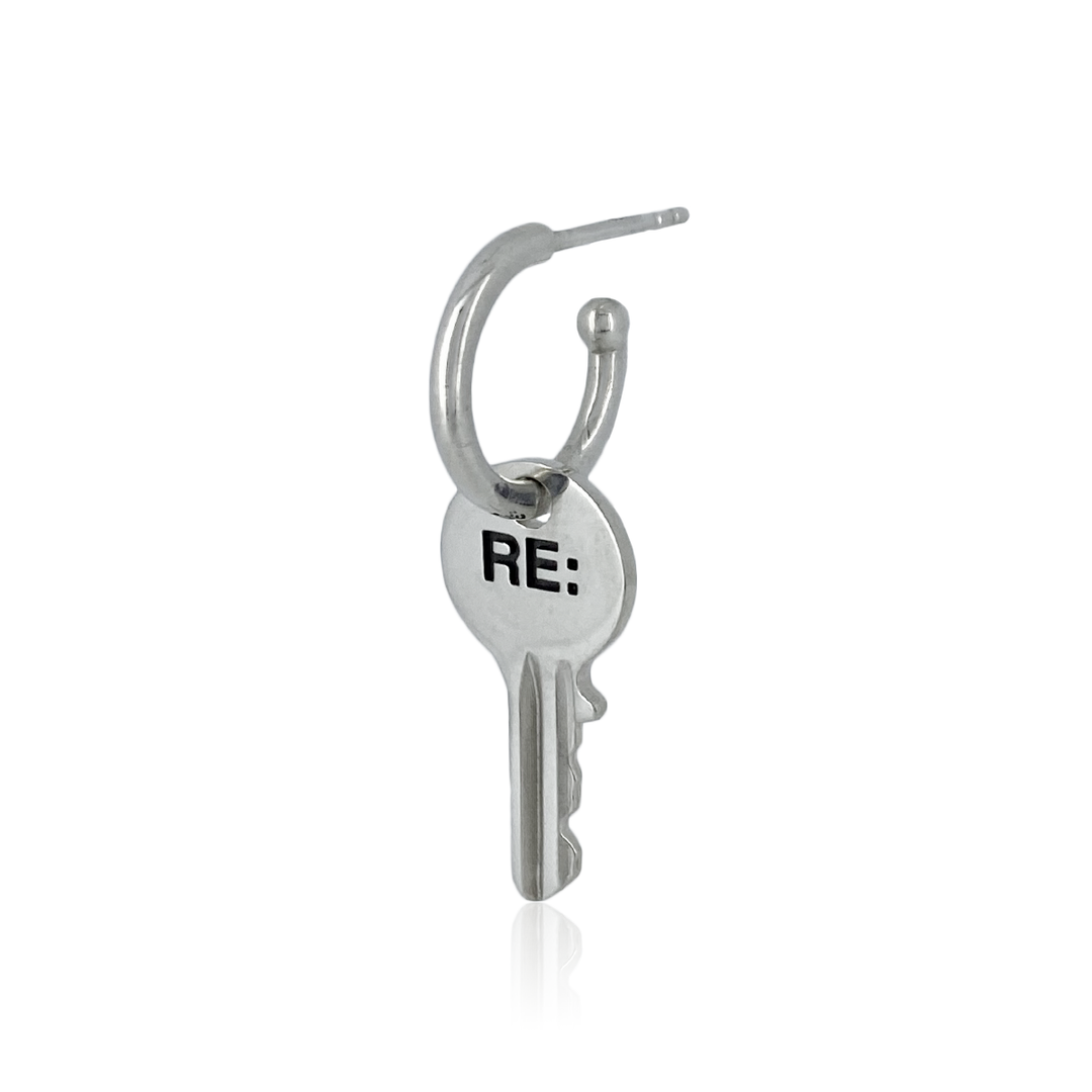OFF THE WALL RE: KEY HOOP POST PIERCE(片耳用)