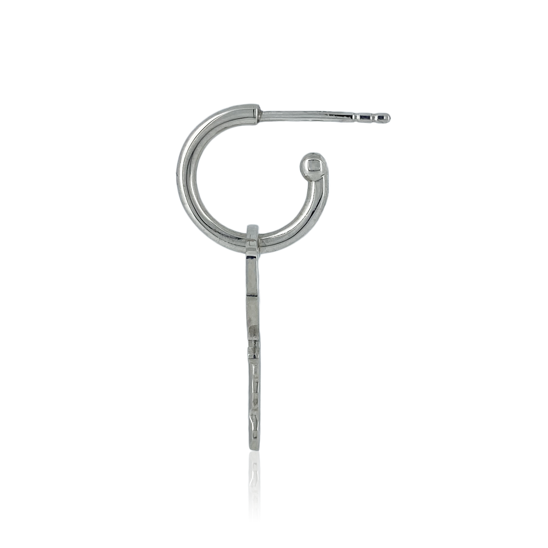 OFF THE WALL RE: KEY HOOP POST PIERCE(片耳用)