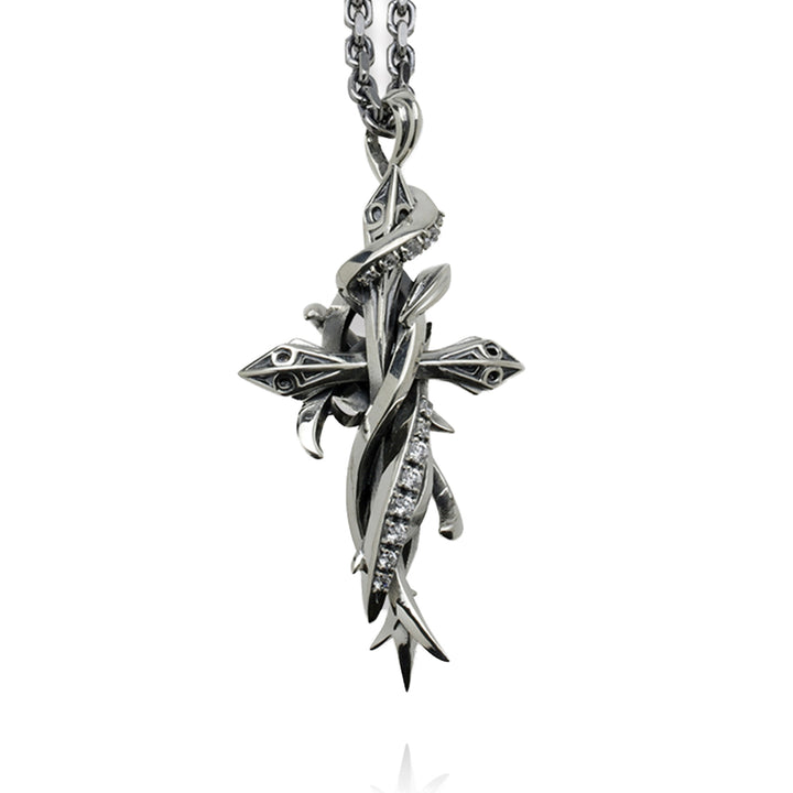 TENTACLES CROSS PENDANT L MELEE / XP-001