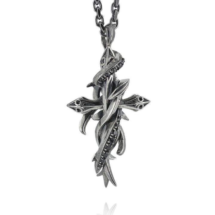 TENTACLES CROSS PENDANT L MELEE / XP-001