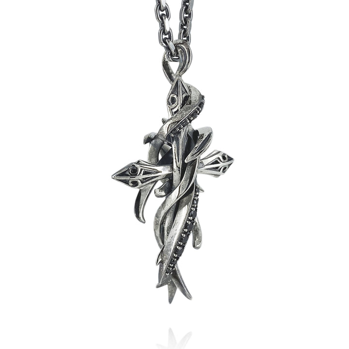 TENTACLES CROSS PENDANT L MELEE / XP-001