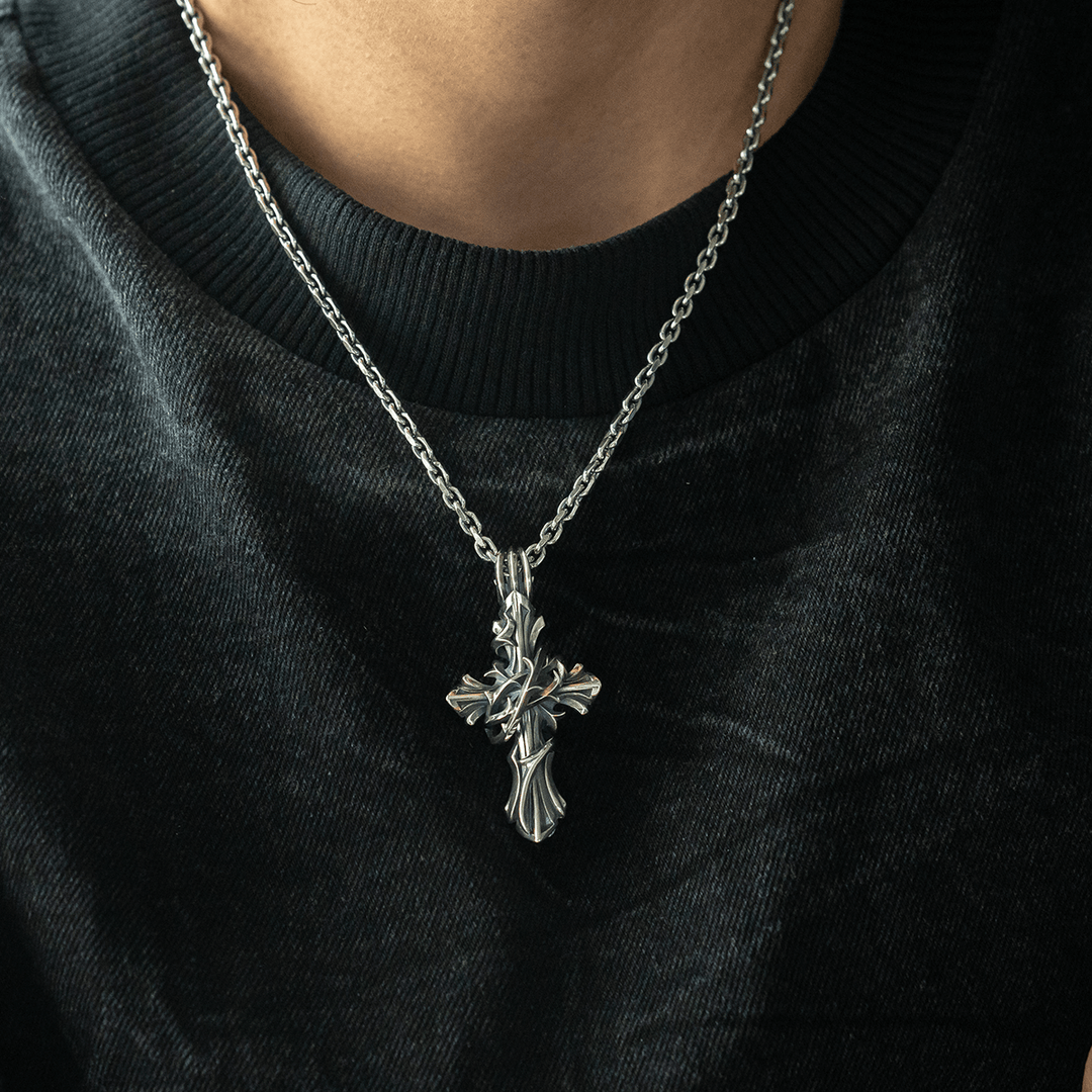 THORN CROSS PENDANT L / XP-060 – BLESS THORN CROSS PENDANT L / XP-060 – BLESS