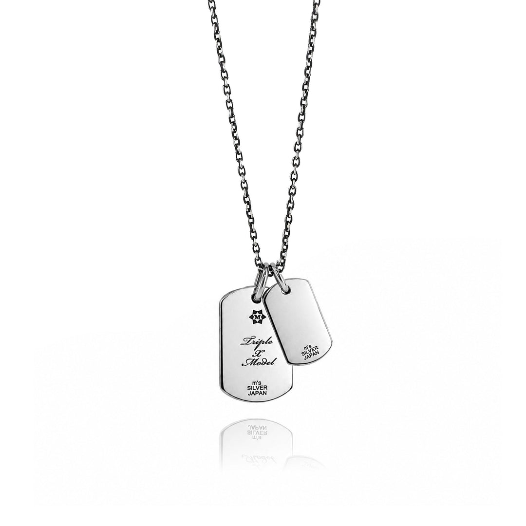 TRIPLE X STUDS DOG TAG PENDANT / XP-139