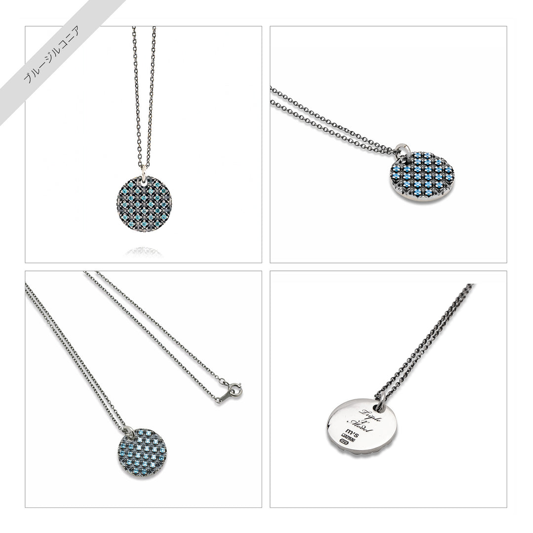 TRIPLE X STUDS COIN MELEE PENDANT / XP-164