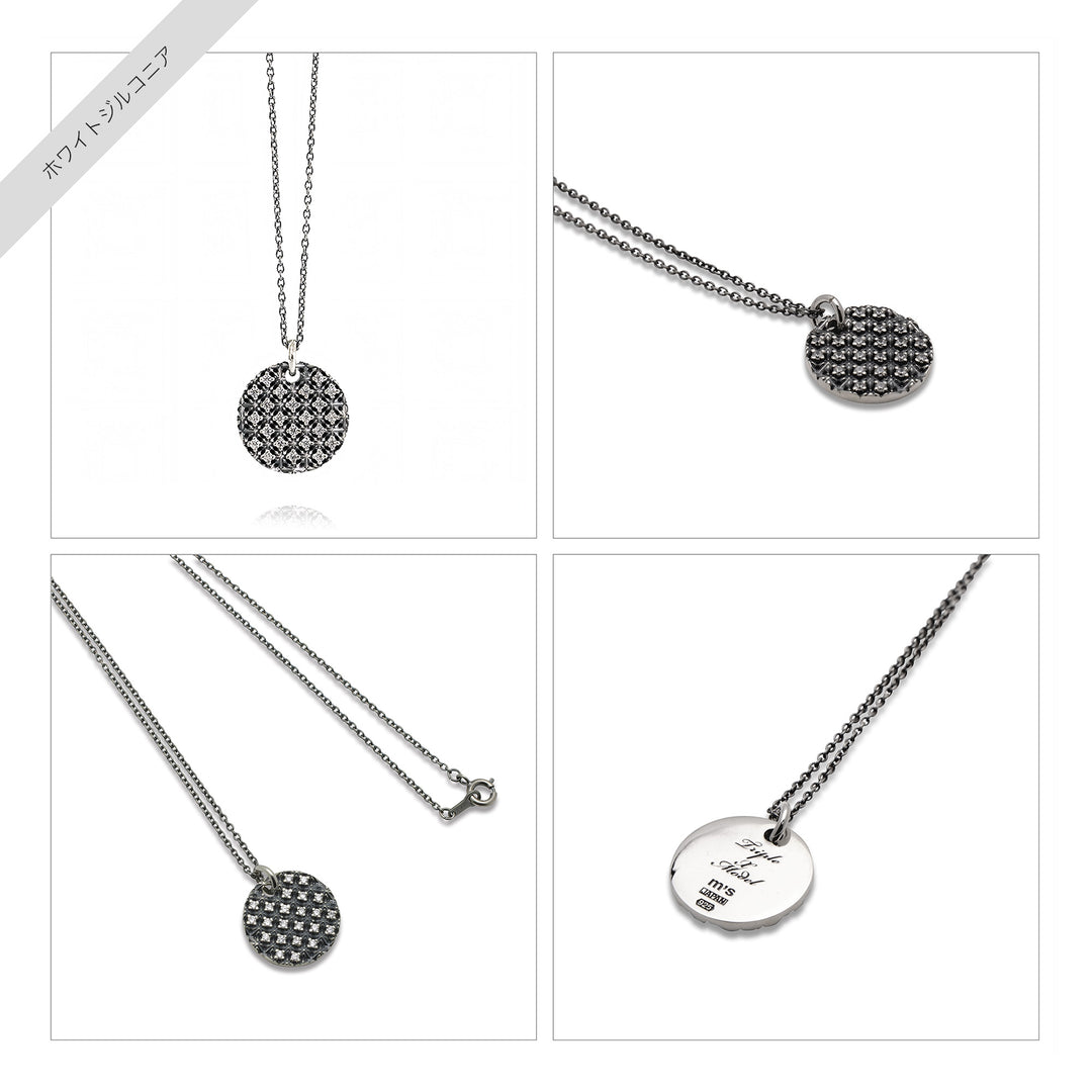 TRIPLE X STUDS COIN MELEE PENDANT / XP-164
