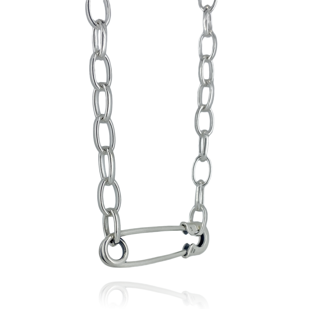 OFF THE WALL NEVER HURT YOU SAFETY PIN CHAIN NECKLACE / XP-176 – BLESS OFF THE WALL NEVER HURT YOU SAFETY PIN CHAIN NECKLACE / XP-176 – BLESS