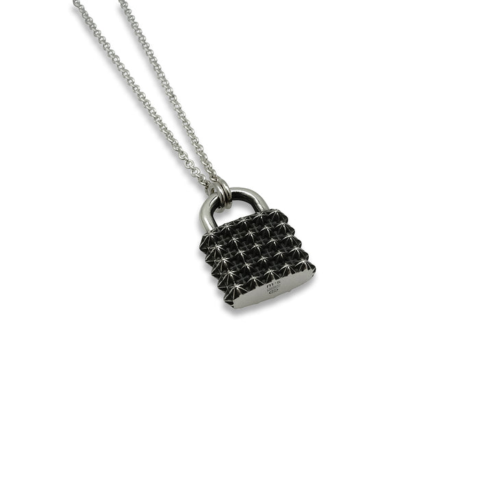 TRIPLE X STUDS PADLOCK PENDANT / XP-184