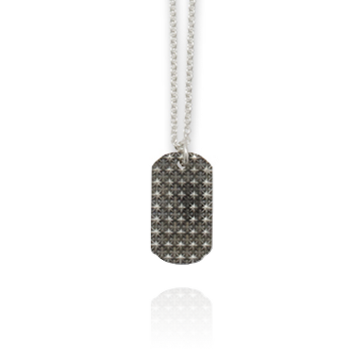 TRIPLE X STUDS DOG TAG PENDANT / XP-187