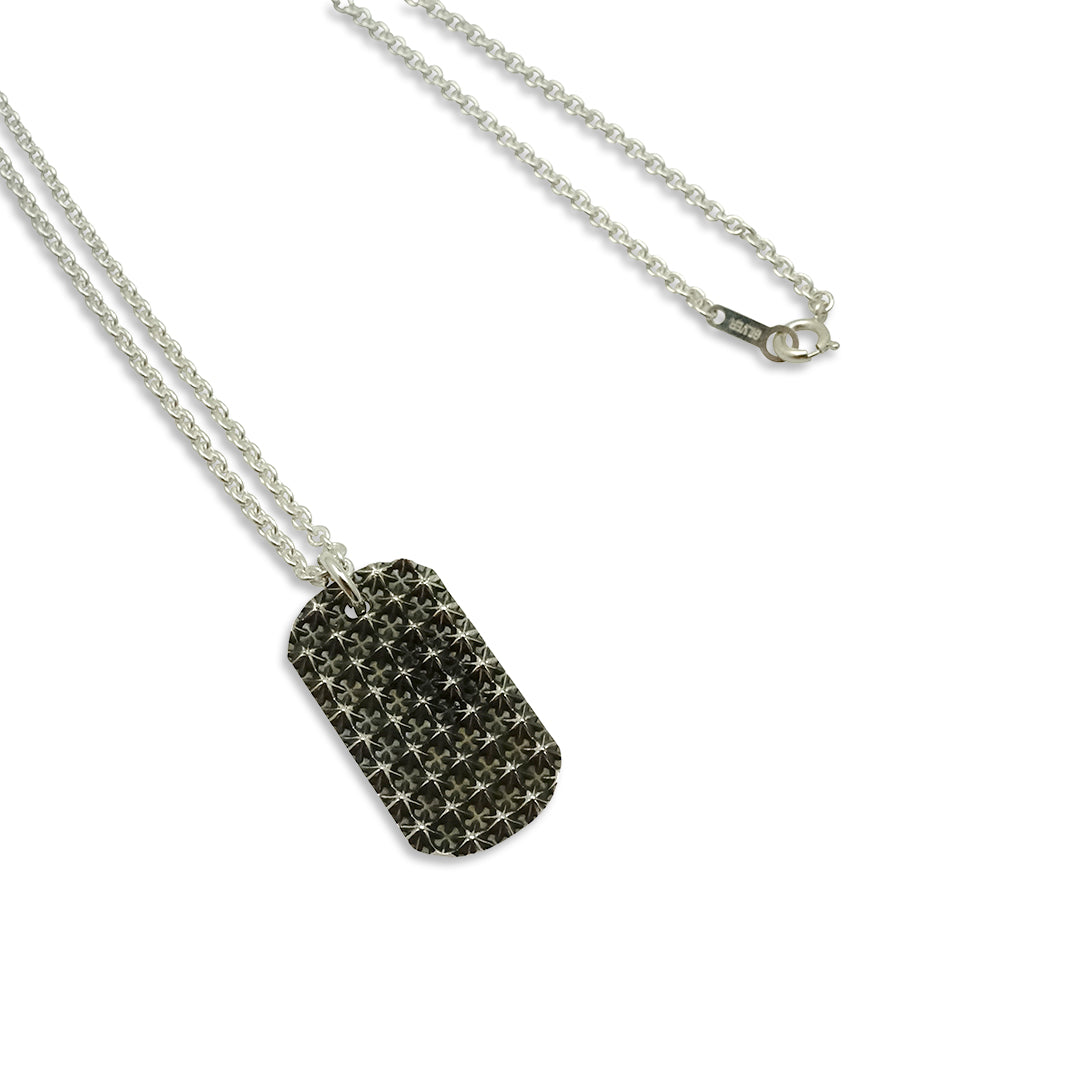TRIPLE X STUDS DOG TAG PENDANT / XP-187