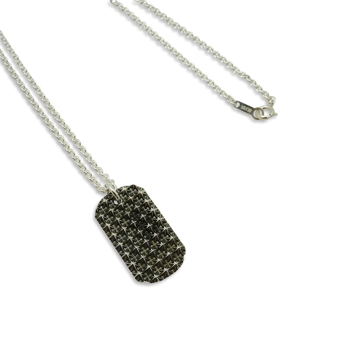 TRIPLE X STUDS DOG TAG PENDANT / XP-187