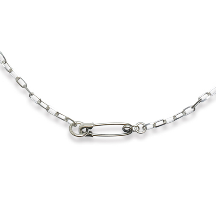 OFF THE WALL NEVER HURT YOU SAFETY PIN MINI NECKLACE / XP-192
