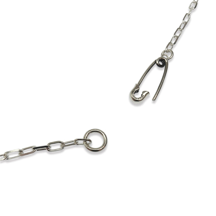 OFF THE WALL NEVER HURT YOU SAFETY PIN MINI NECKLACE / XP-192