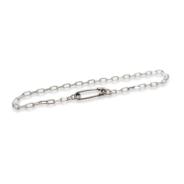OFF THE WALL NEVER HURT YOU SAFETY PIN MINI NECKLACE / XP-192