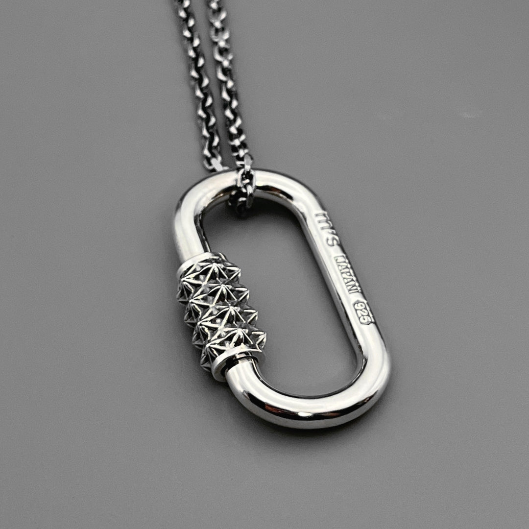 TRIPLE X STUDS KARABINER PENDANT / XP-194