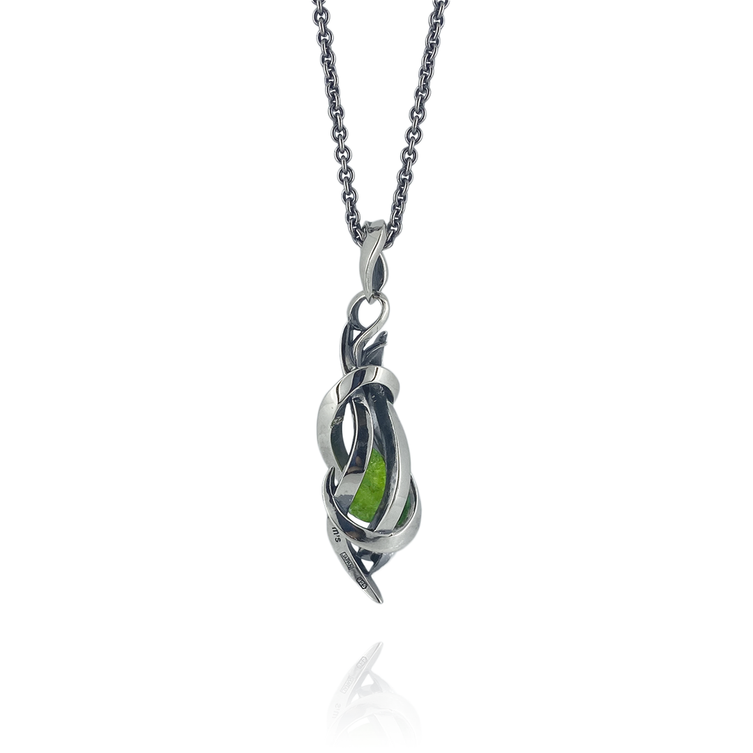 TENTACLES EDITION PENDULUM GEM STONE PENDANT PERIDOT / XP-208AQ