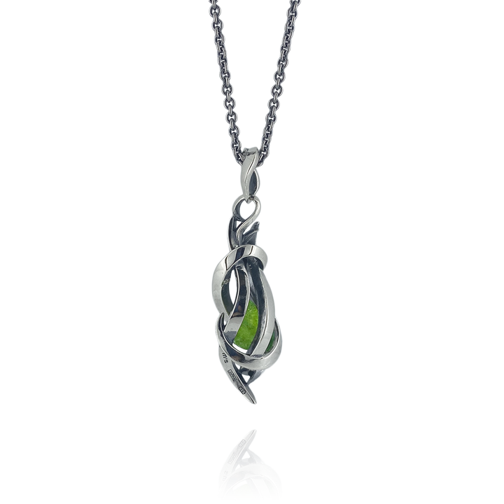 TENTACLES EDITION PENDULUM GEM STONE PENDANT PERIDOT / XP-208AQ