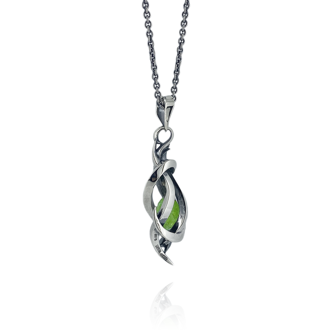 TENTACLES EDITION PENDULUM GEM STONE PENDANT PERIDOT / XP-208AQ