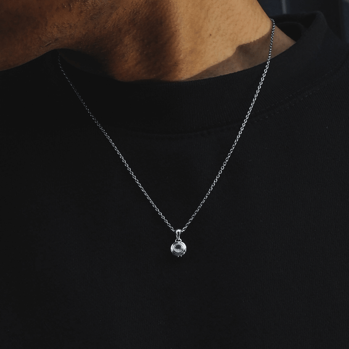 TRIPLE X STUDS SOLITAIRE BIRTHDAY 5mm STONE PENDANT / XP-214AQG