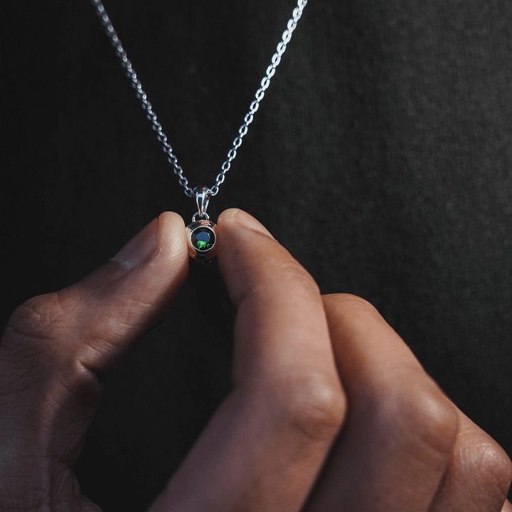 TRIPLE X STUDS SOLITAIRE BIRTHDAY 5mm STONE PENDANT / XP-214EMG