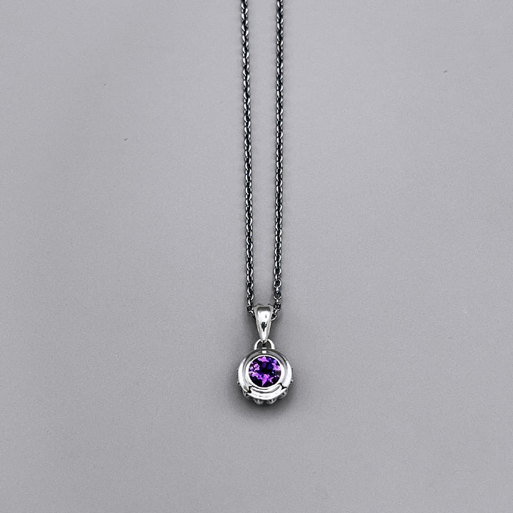 TRIPLE X STUDS SOLITAIRE BIRTHDAY 5mm STONE PENDANT / XP-214AM