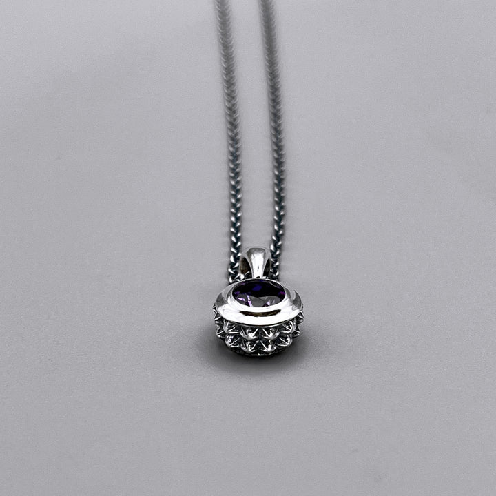 TRIPLE X STUDS SOLITAIRE BIRTHDAY 5mm STONE PENDANT / XP-214AM