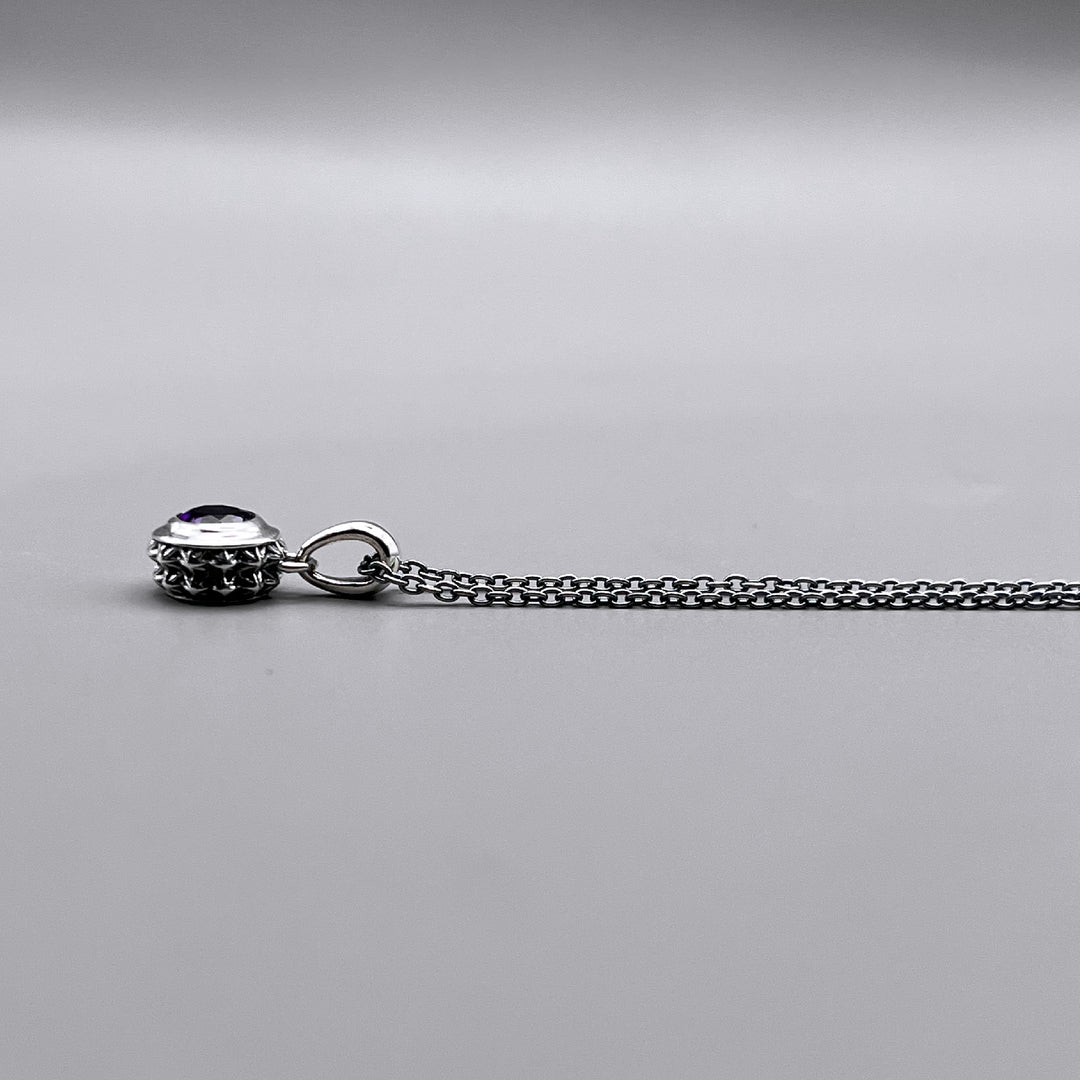 TRIPLE X STUDS SOLITAIRE BIRTHDAY 5mm STONE PENDANT / XP-214AM