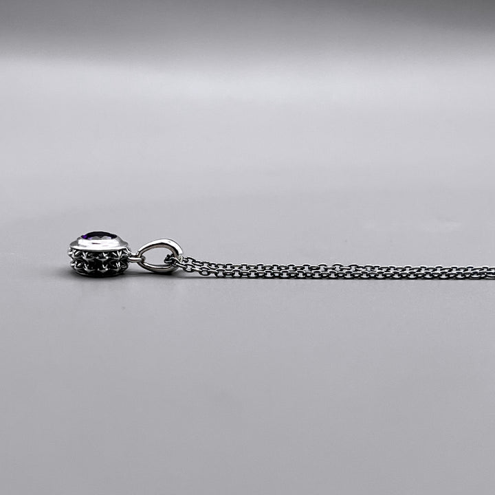 TRIPLE X STUDS SOLITAIRE BIRTHDAY 5mm STONE PENDANT / XP-214AM