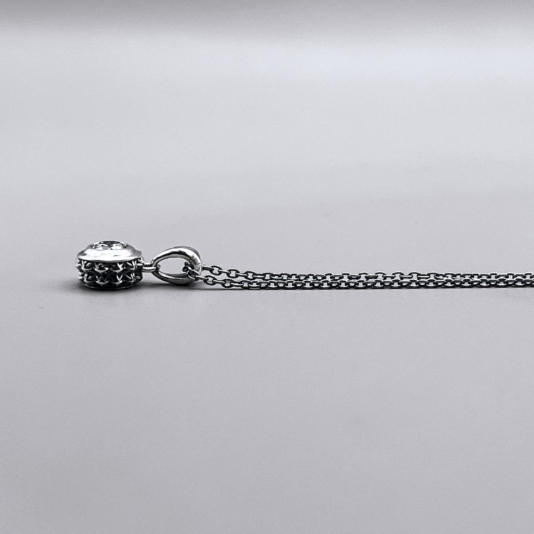 TRIPLE X STUDS SOLITAIRE BIRTHDAY 5mm STONE PENDANT / XP-214CZ