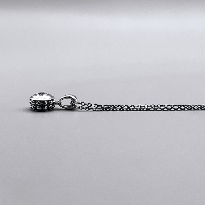 TRIPLE X STUDS SOLITAIRE BIRTHDAY 5mm STONE PENDANT / XP-214CZ