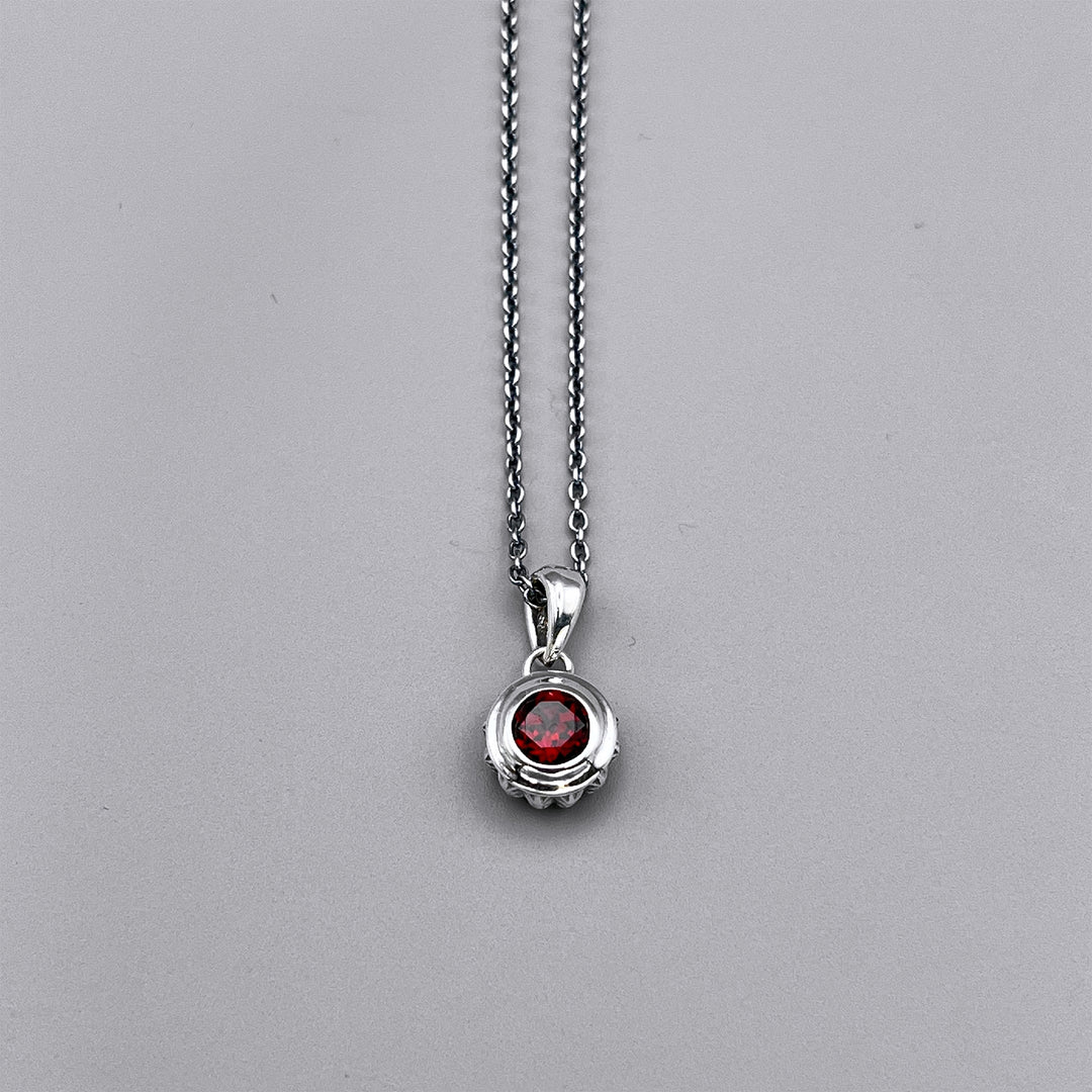 TRIPLE X STUDS SOLITAIRE BIRTHDAY 5mm STONE PENDANT / XP-214GN