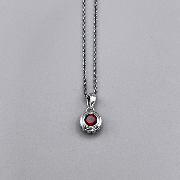 TRIPLE X STUDS SOLITAIRE BIRTHDAY 5mm STONE PENDANT / XP-214GN